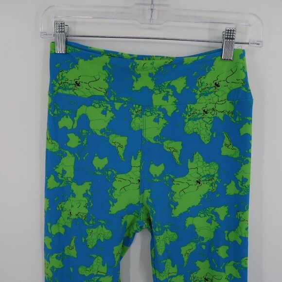 Lularoe world map leggings One Size - Picture 4 of 8